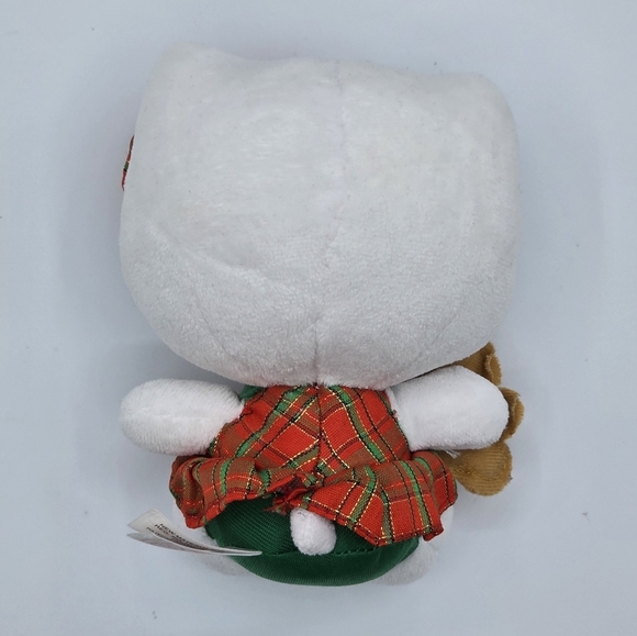 Ty Sanrio Hello Kitty in Christmas Dress w/ Gingerbread Man Plush - Picture 4 of 7